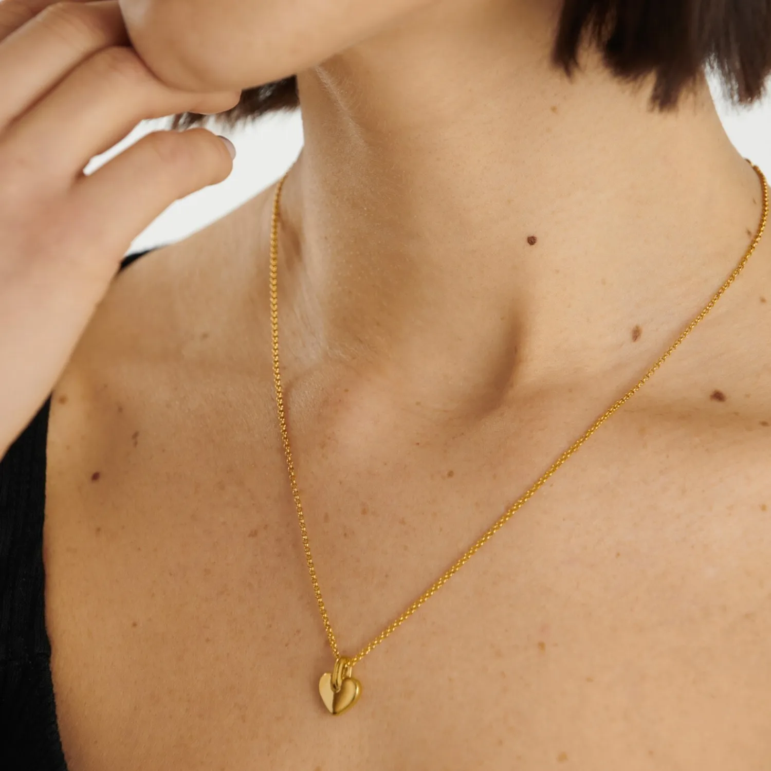 Katie Loxton Alora Heart Waterproof Gold Necklace Outlet