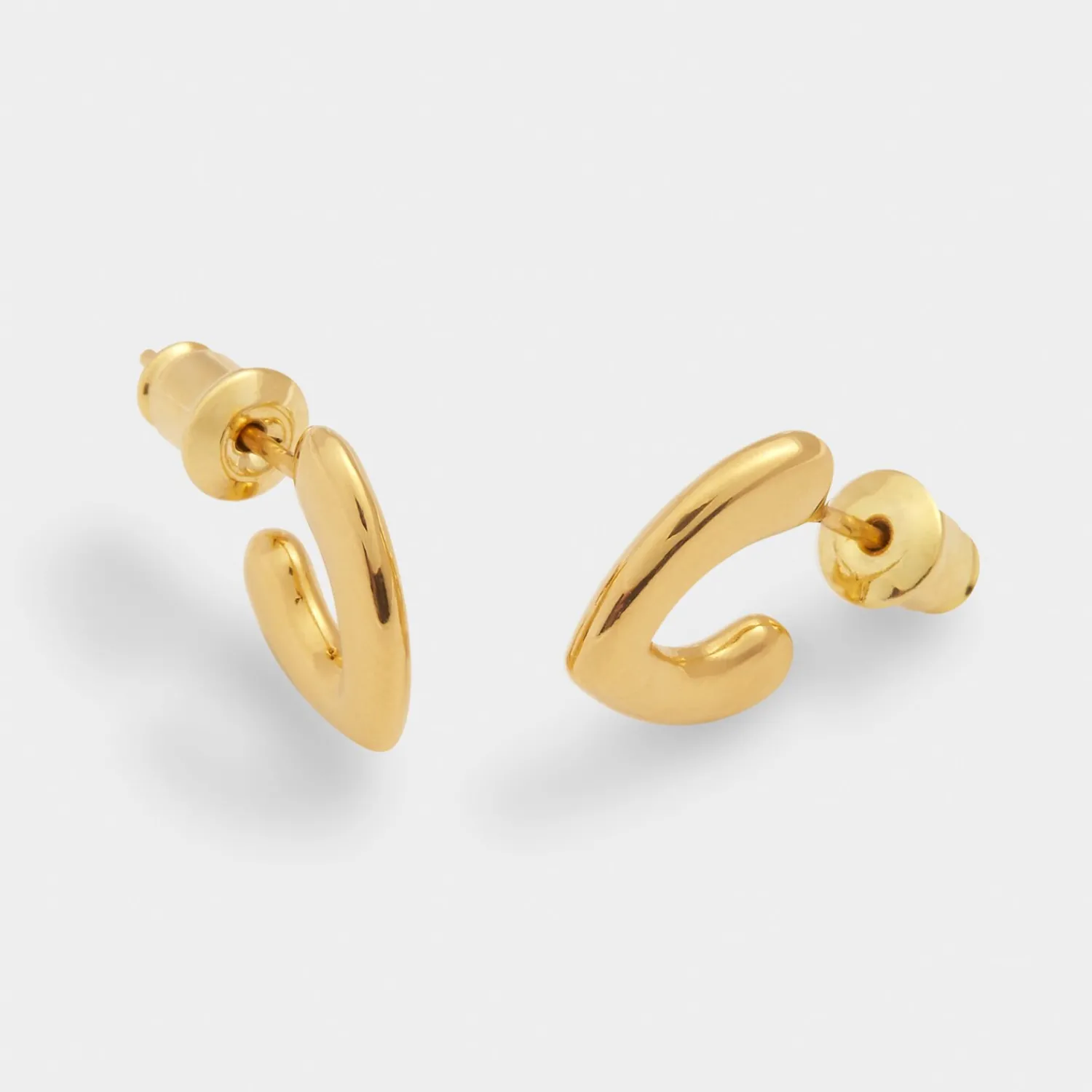 Katie Loxton Alora Heart Waterproof Gold Huggie Earrings Outlet