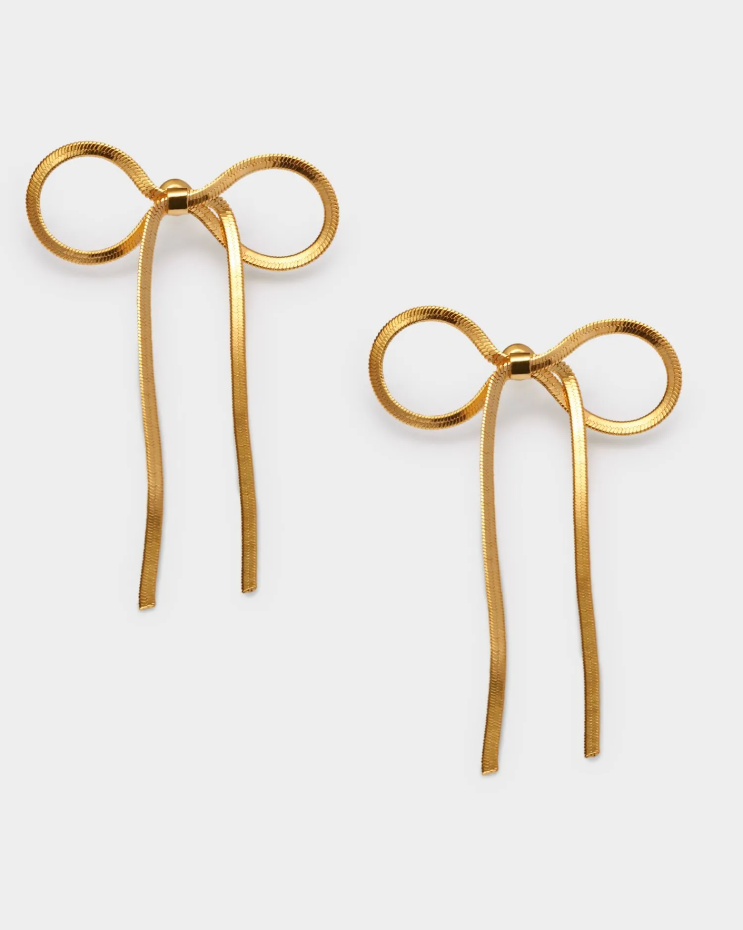 Katie Loxton Amelie Waterproof Gold Bow Oversized Earrings Sale