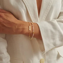 Katie Loxton ' Waterproof Gold Birthstone Bracelet April Hot