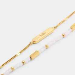 Katie Loxton ' Waterproof Gold Birthstone Bracelet April Hot