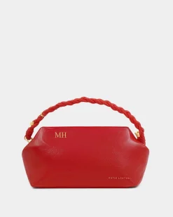 Katie Loxton Arden Braided Top Handle Bag Red Online