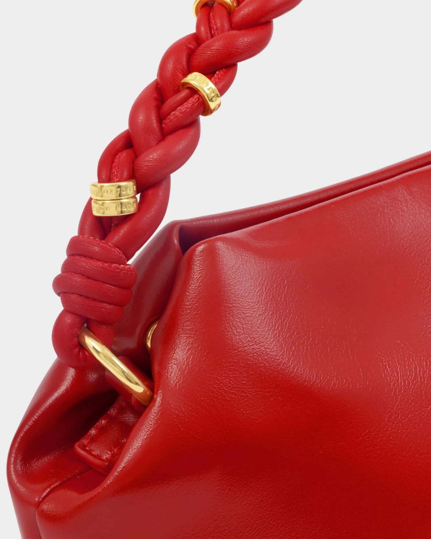 Katie Loxton Arden Braided Top Handle Bag Red Online