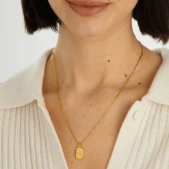Katie Loxton Aries' Waterproof Gold Zodiac Necklace 21st Mar 19th Apr New