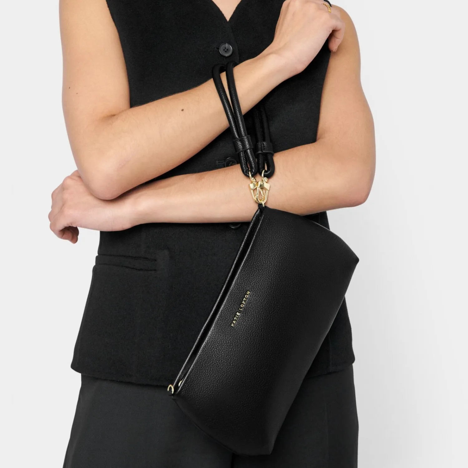 Katie Loxton Asha Wristlet Black Clearance