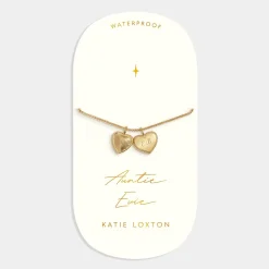 Katie Loxton Auntie' Waterproof Gold Sentiment Bracelet Hot