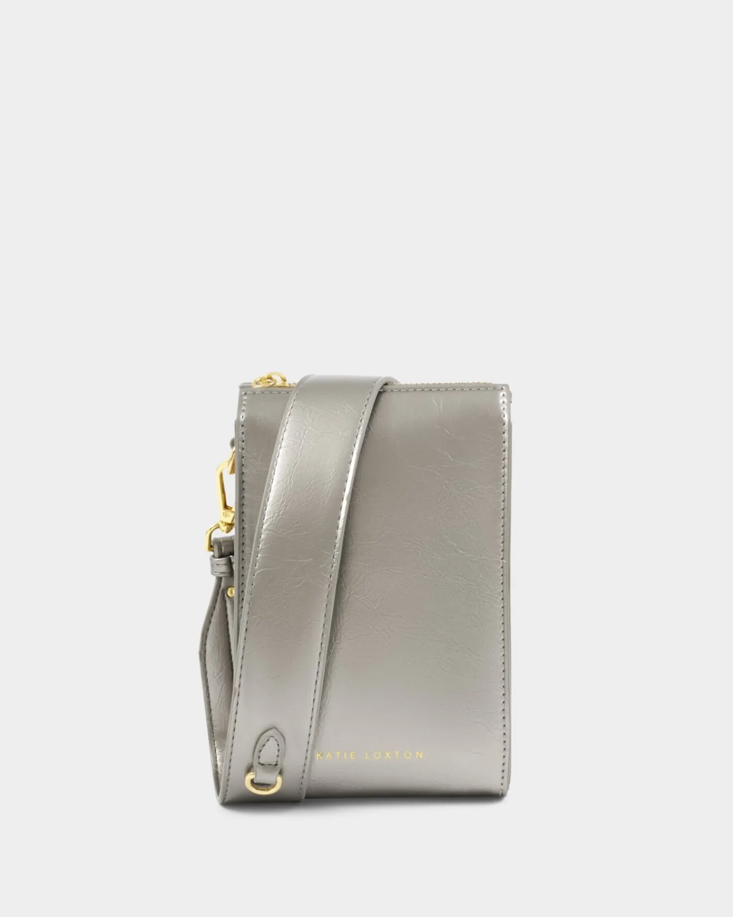 Katie Loxton Avery Slim Crossbody Bag Pewter New