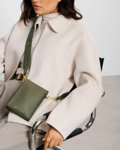 Katie Loxton Avery Slim Crossbody Bag Khaki Clearance