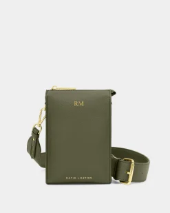 Katie Loxton Avery Slim Crossbody Bag Khaki Clearance