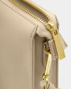 Katie Loxton Avery Slim Crossbody Bag Light Taupe New