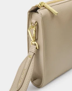 Katie Loxton Avery Slim Crossbody Bag Light Taupe New