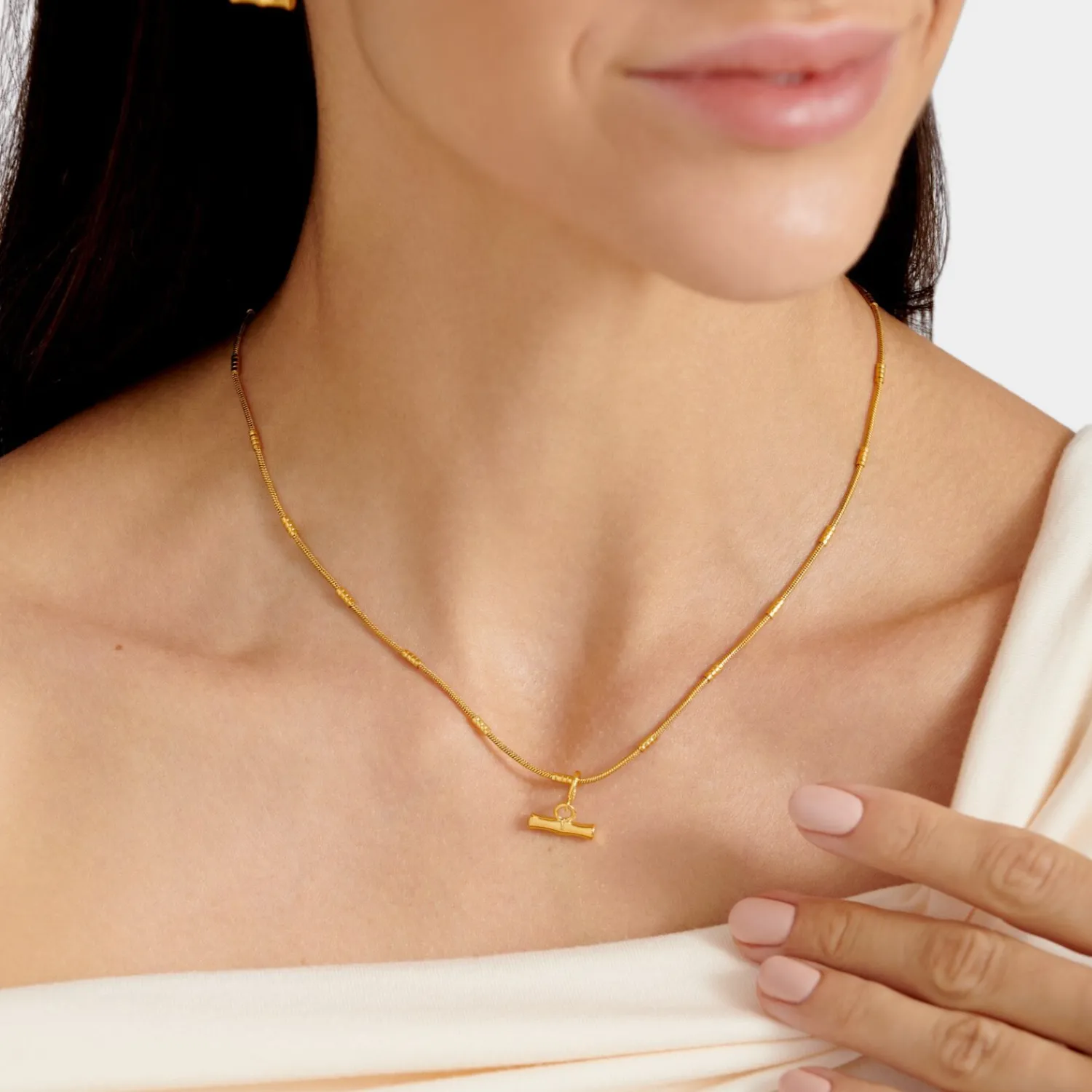 Katie Loxton Bamboo Waterproof Gold Necklace Online