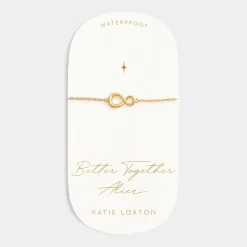 Katie Loxton Better Together' Waterproof Gold Charm Bracelet Discount