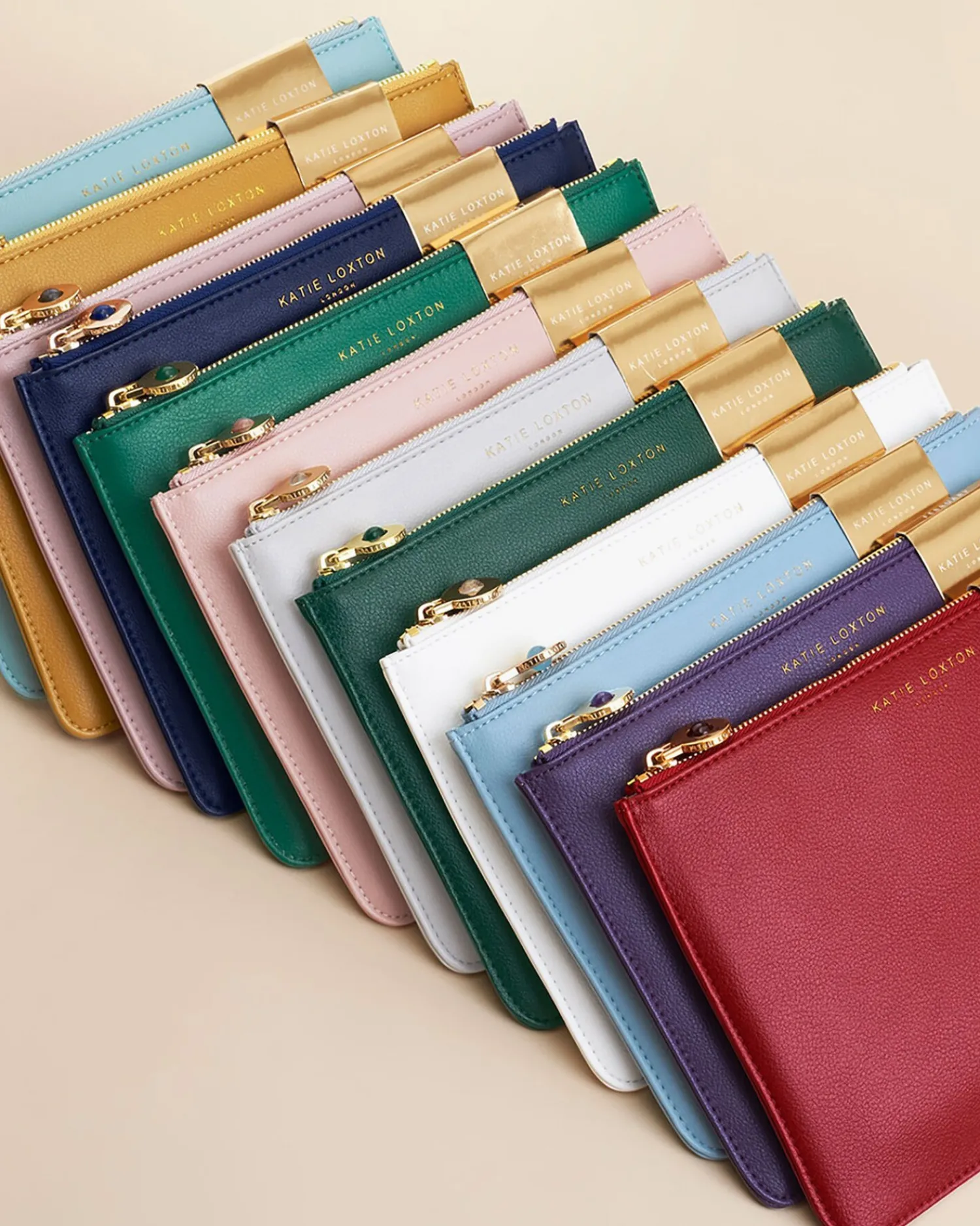 Katie Loxton Birthstone Perfect Pouch '' Tourmaline in Dusty Pink October Sale