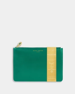 Katie Loxton Birthstone Perfect Pouch '' in Aventurine Green August New