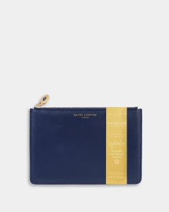 Katie Loxton Birthstone Perfect Pouch '' Lapis Lazuli in Navy September Outlet