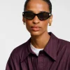 Katie Loxton Bordeaux Slim Oval Sunglasses Sale
