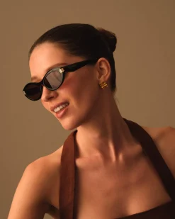 Katie Loxton Bordeaux Slim Oval Sunglasses Sale