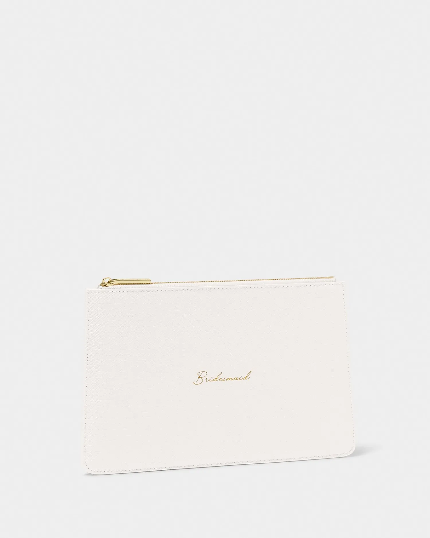 Katie Loxton Bridal Sentiment Pouch 'Bridesmaid' in Pearlescent White Outlet