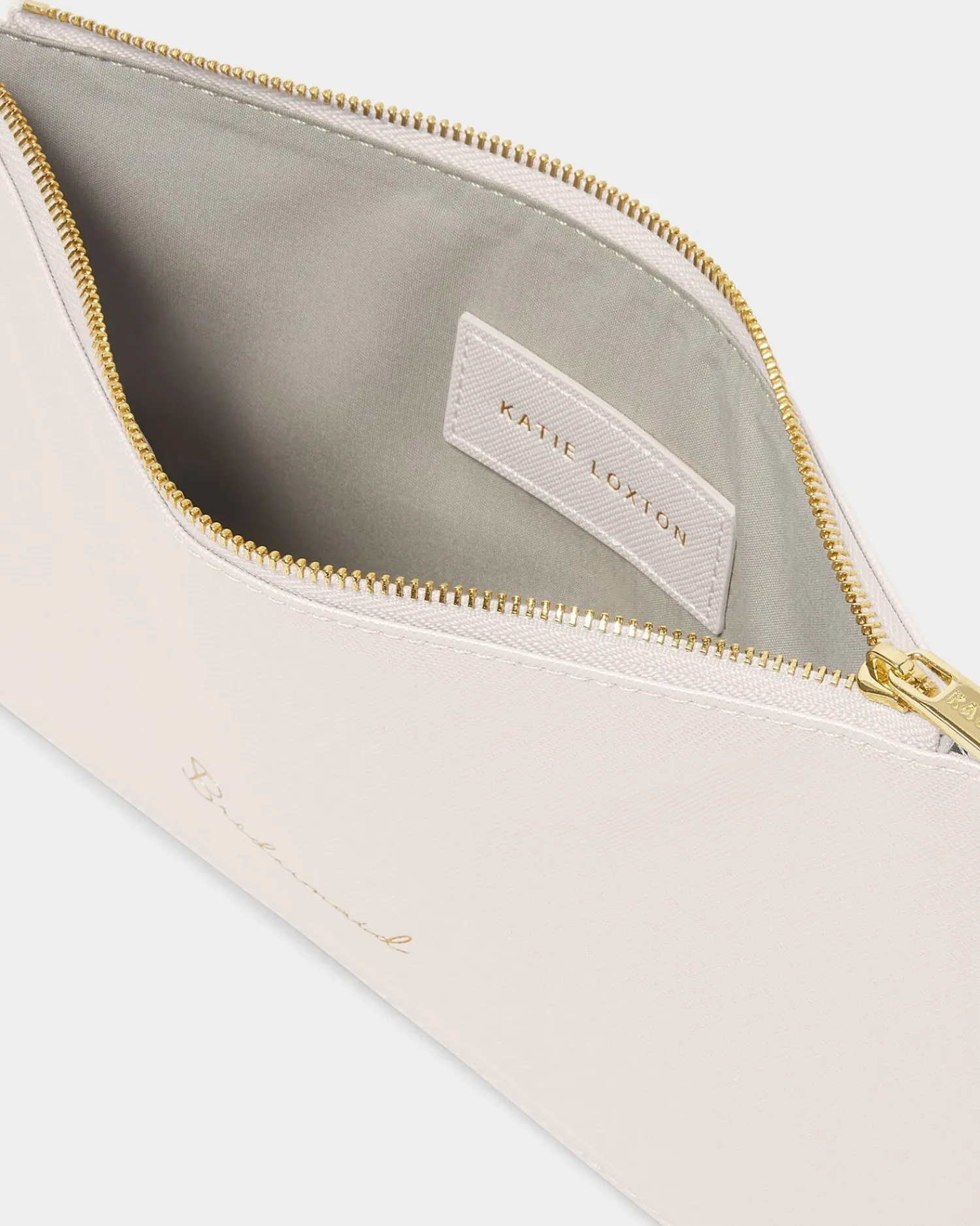 Katie Loxton Bridal Sentiment Pouch 'Bridesmaid' in Pearlescent White Outlet