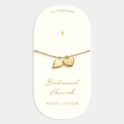 Katie Loxton ' Waterproof Gold Bridal Charm Bracelet Bridesmaid New