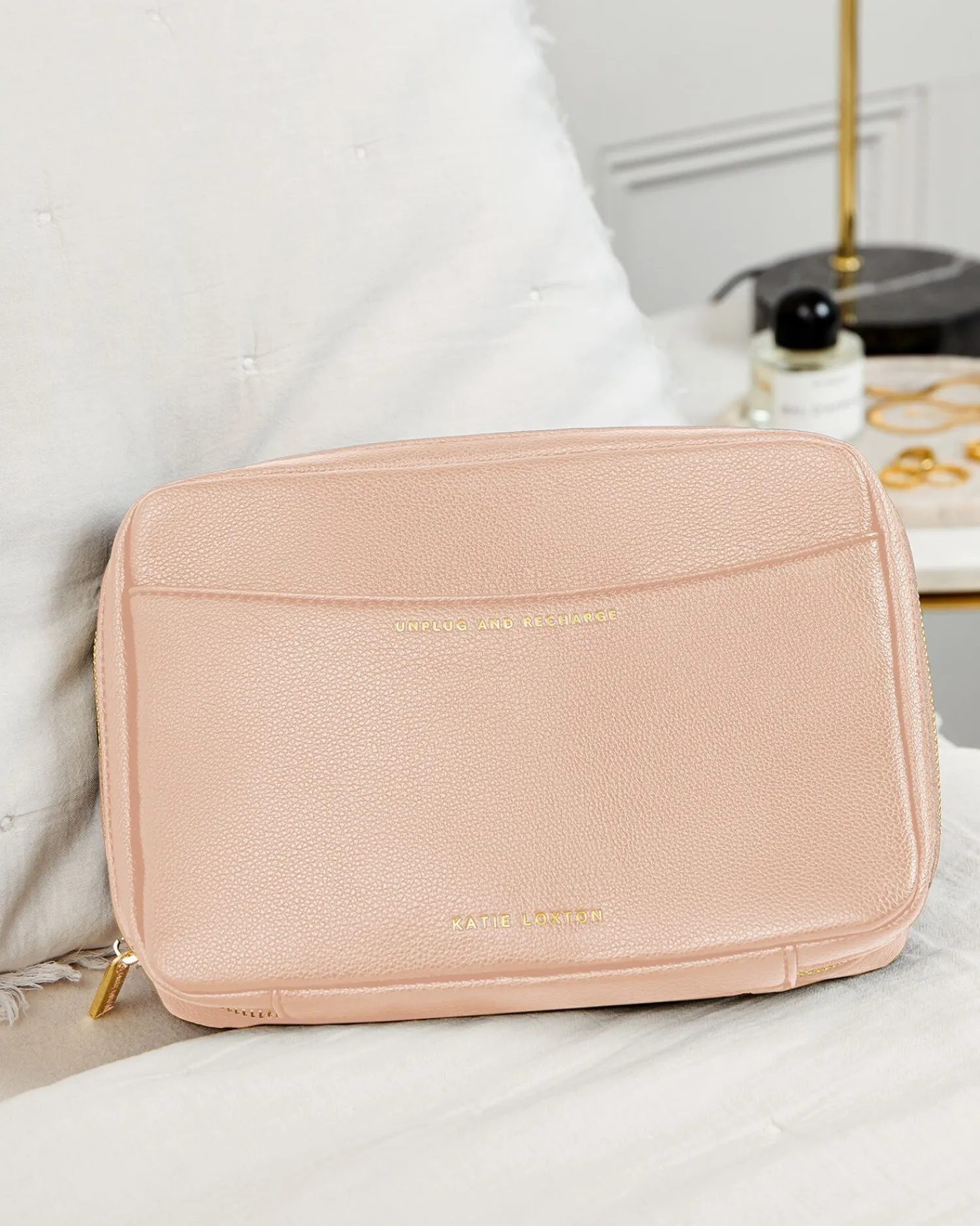 Katie Loxton Cable Organiser 'Unplug And Recharge' Nude Pink Online