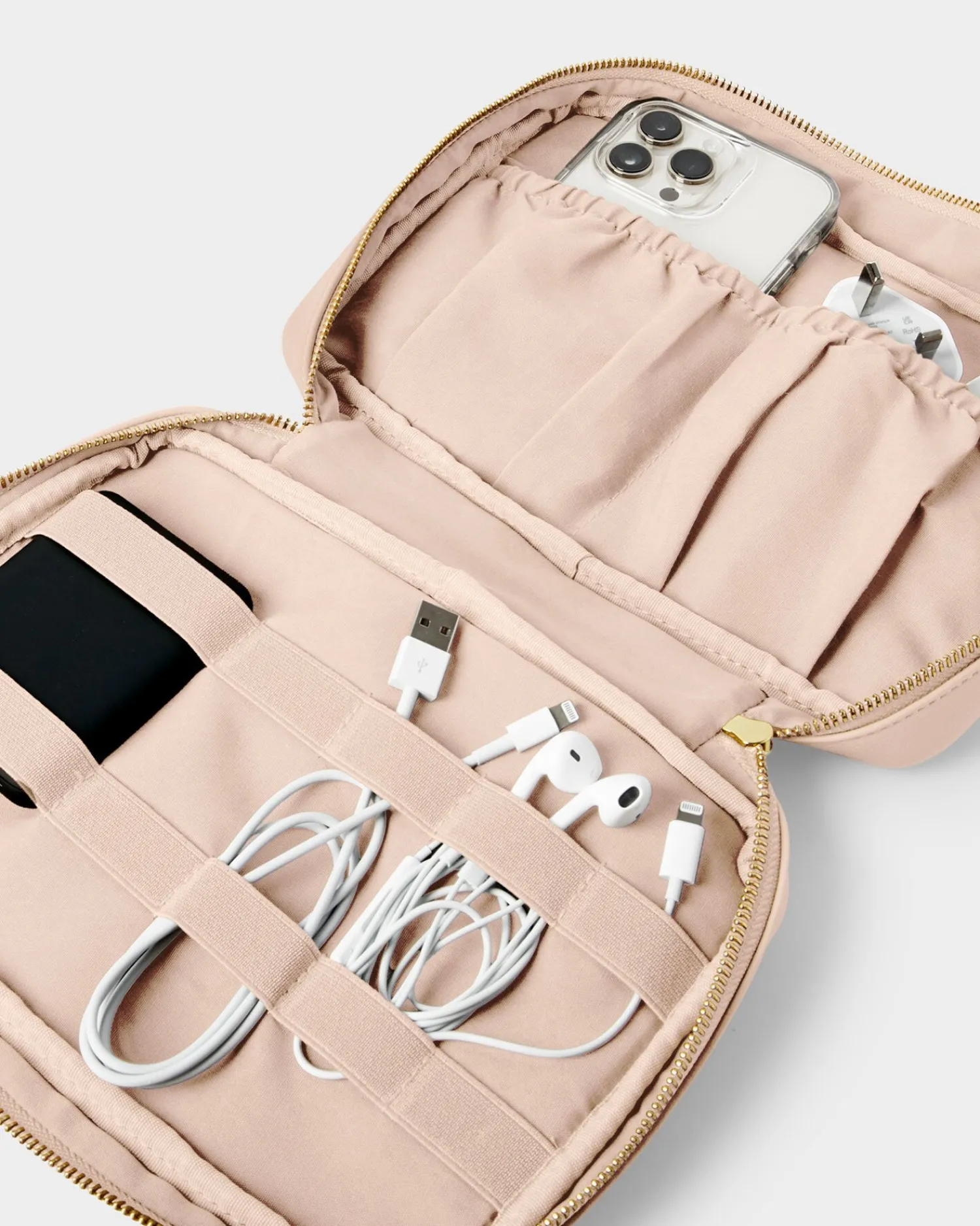Katie Loxton Cable Organiser 'Unplug And Recharge' Nude Pink Online