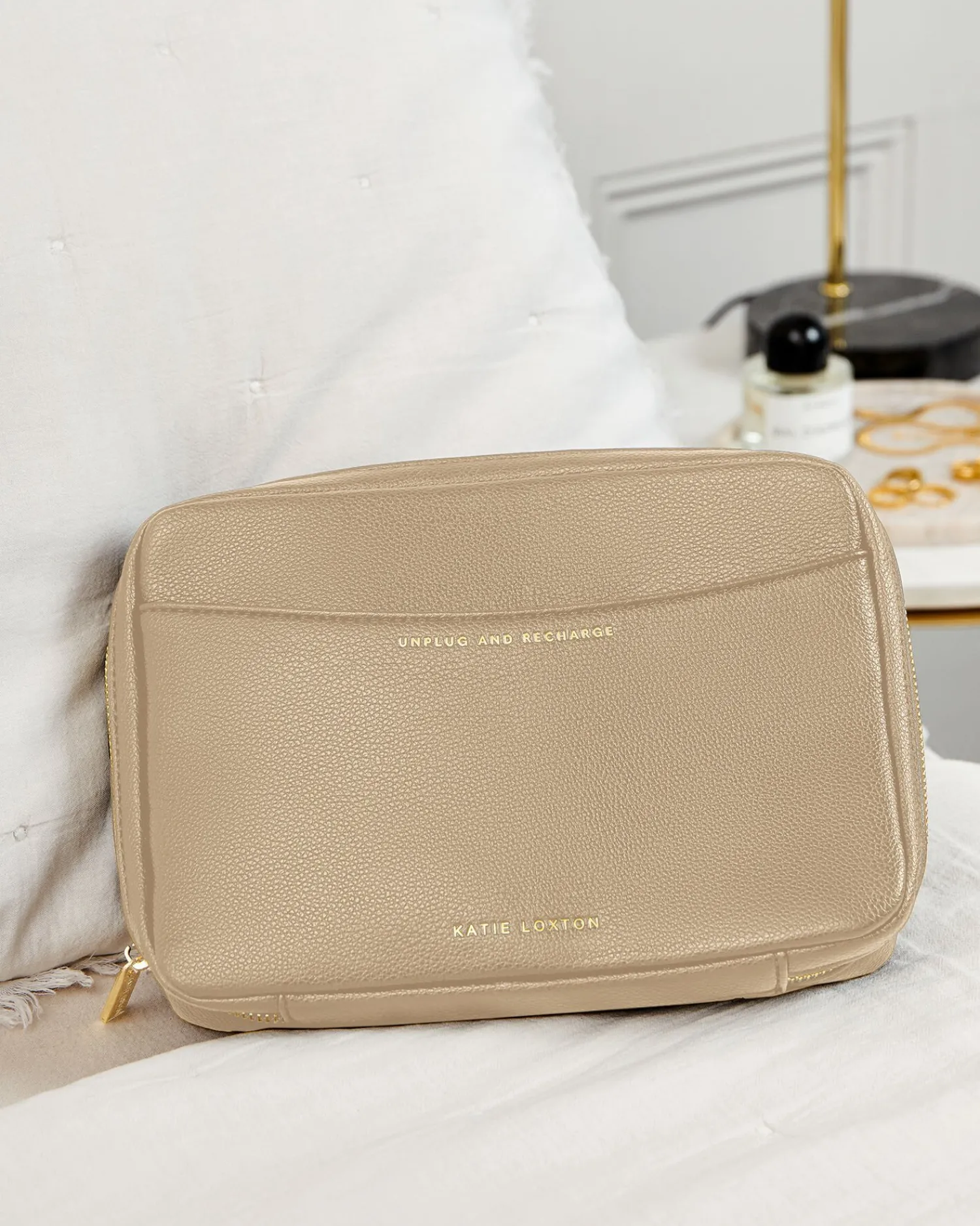 Katie Loxton Cable Organiser 'Unplug And Recharge' Light Taupe Discount