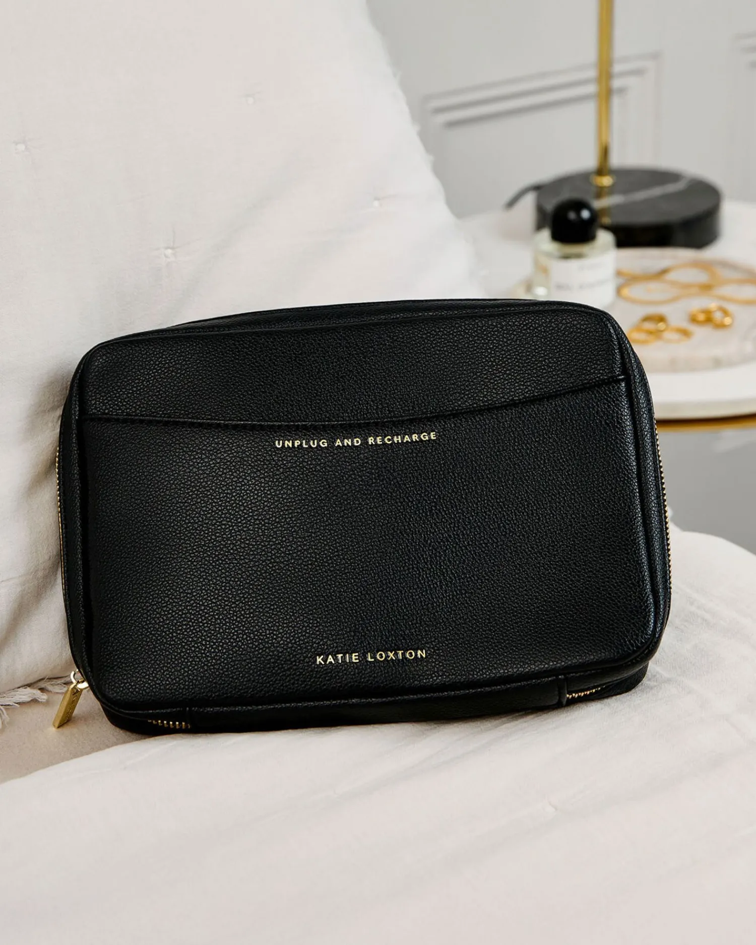 Katie Loxton Cable Organiser 'Unplug And Recharge' Black Online