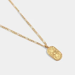 Katie Loxton Cancer' Waterproof Gold Zodiac Necklace 21st Jun 20th Jul Outlet