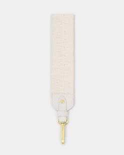 Katie Loxton Canvas Wristlet Strap Off White