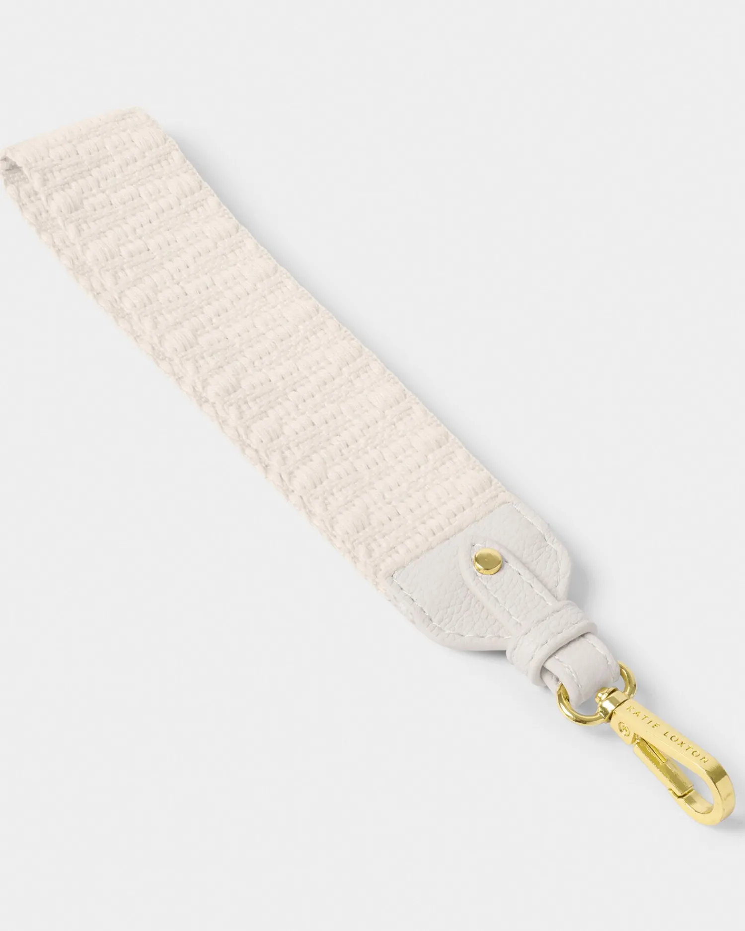 Katie Loxton Canvas Wristlet Strap Off White