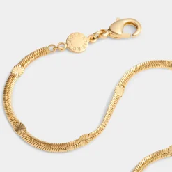 Katie Loxton Celeste Waterproof Gold Snake Chain Bracelet Best