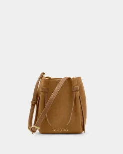 Katie Loxton Celina Mini Suedette Bucket Bag Caramel Discount