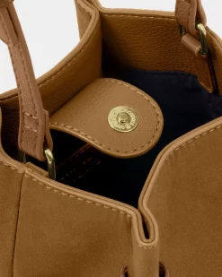 Katie Loxton Celina Mini Suedette Bucket Bag Caramel Discount