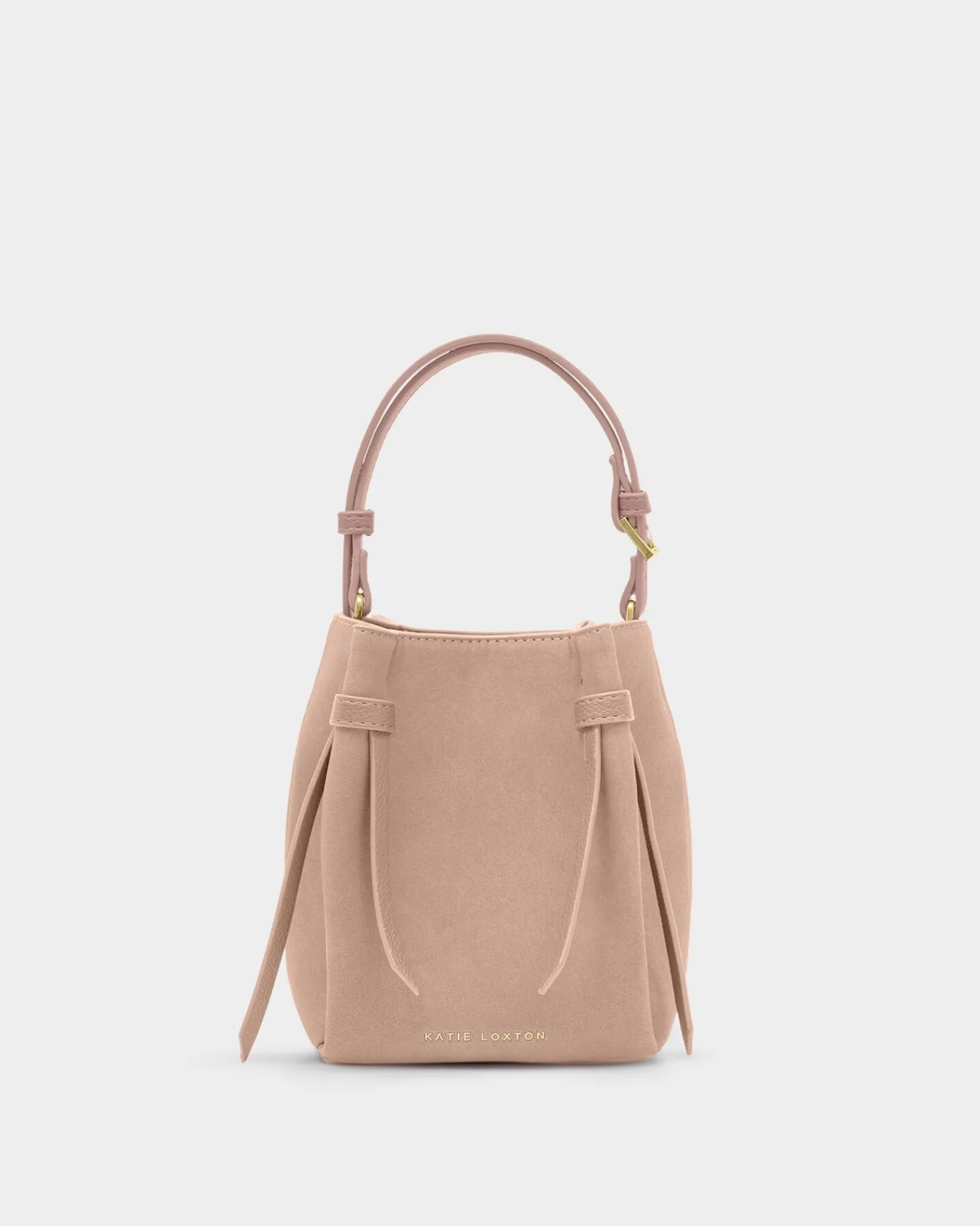 Katie Loxton Celina Mini Suedette Bucket Bag Faded Rose Online