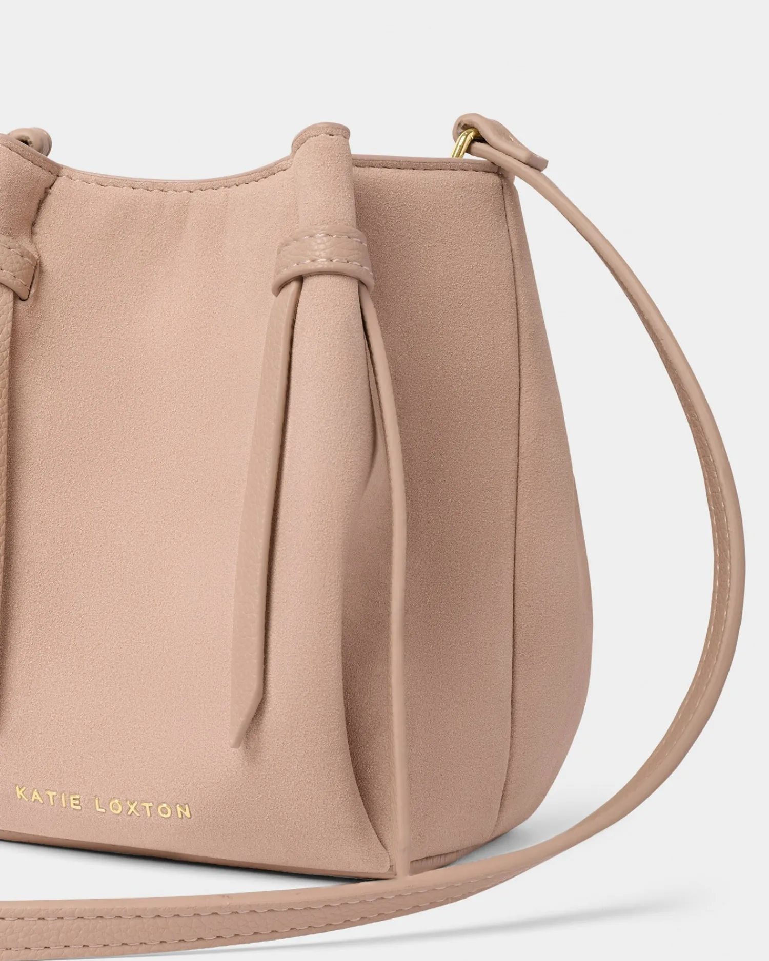 Katie Loxton Celina Mini Suedette Bucket Bag Faded Rose Online