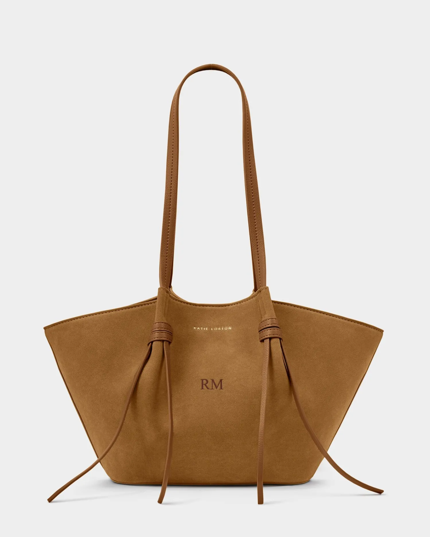 Katie Loxton Celina Small Suedette Tote Bag Caramel Sale