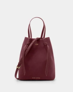 Katie Loxton Celina Suedette Bucket Bag Cherry Outlet