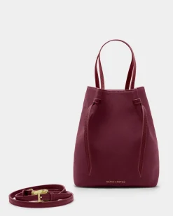 Katie Loxton Celina Suedette Bucket Bag Cherry Outlet