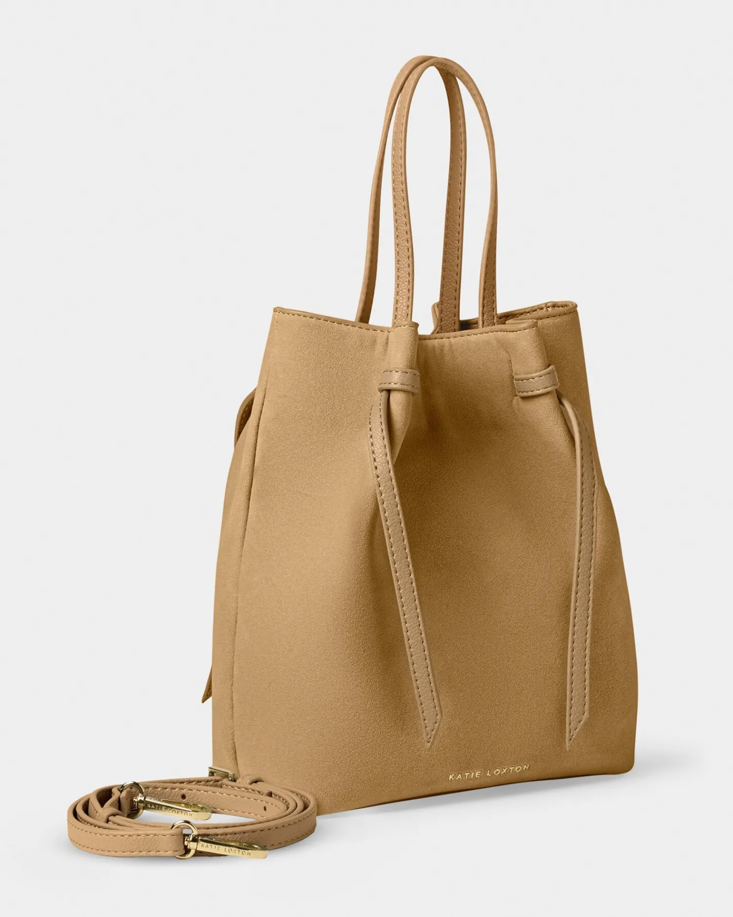 Katie Loxton Celina Suedette Bucket Bag Camel Online
