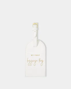 Katie Loxton Children's 'My First' Luggage Tag in White Sale