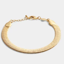 Katie Loxton Ciana Waterproof Gold Large Snake Chain Bracelet New