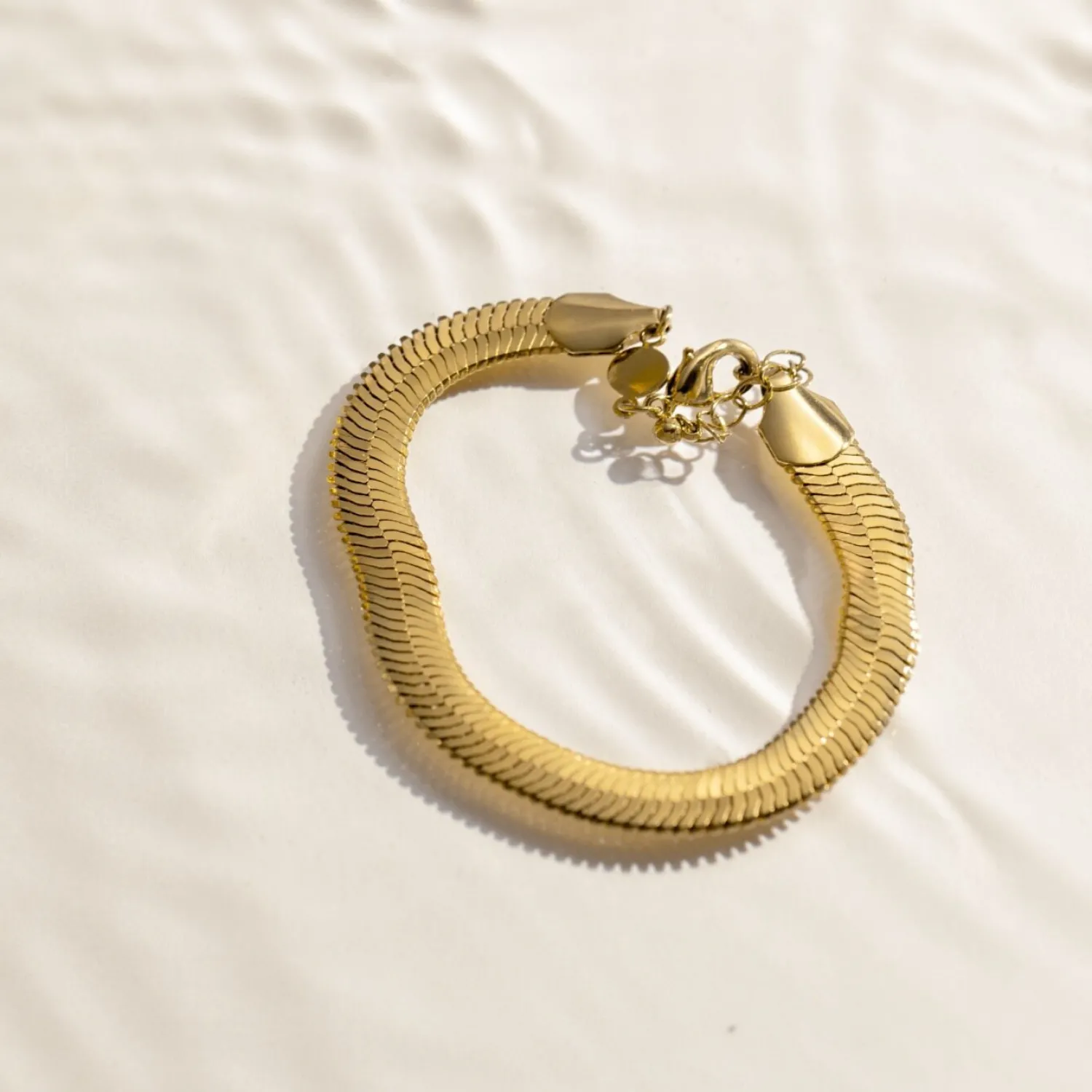 Katie Loxton Ciana Waterproof Gold Large Snake Chain Bracelet New