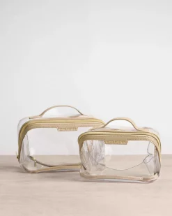 Katie Loxton Clear Large Makeup & Wash Bag Light Taupe Online