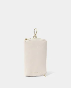 Katie Loxton Clip-On Sunglasses Case Off White New