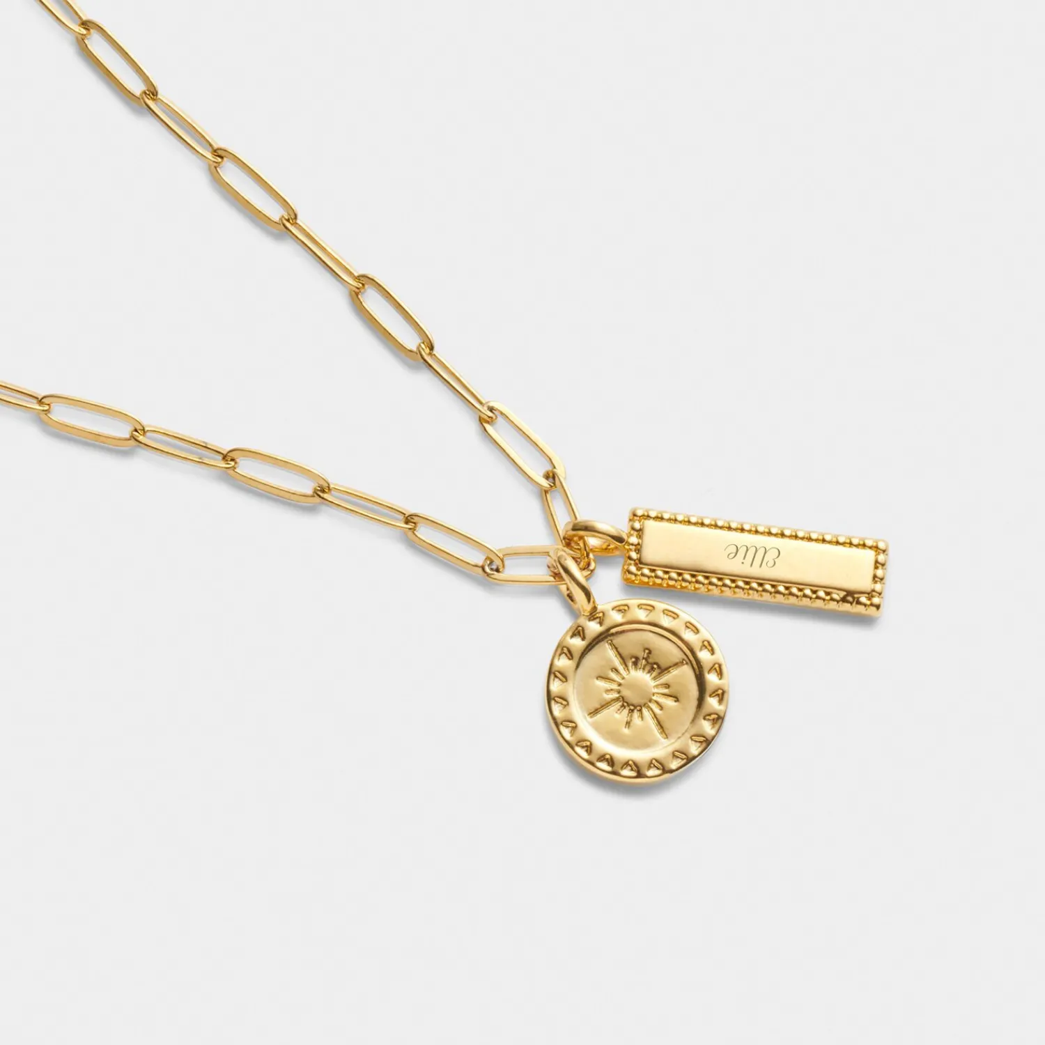Katie Loxton ' Waterproof Gold Charm Necklace Collect Adventures Discount