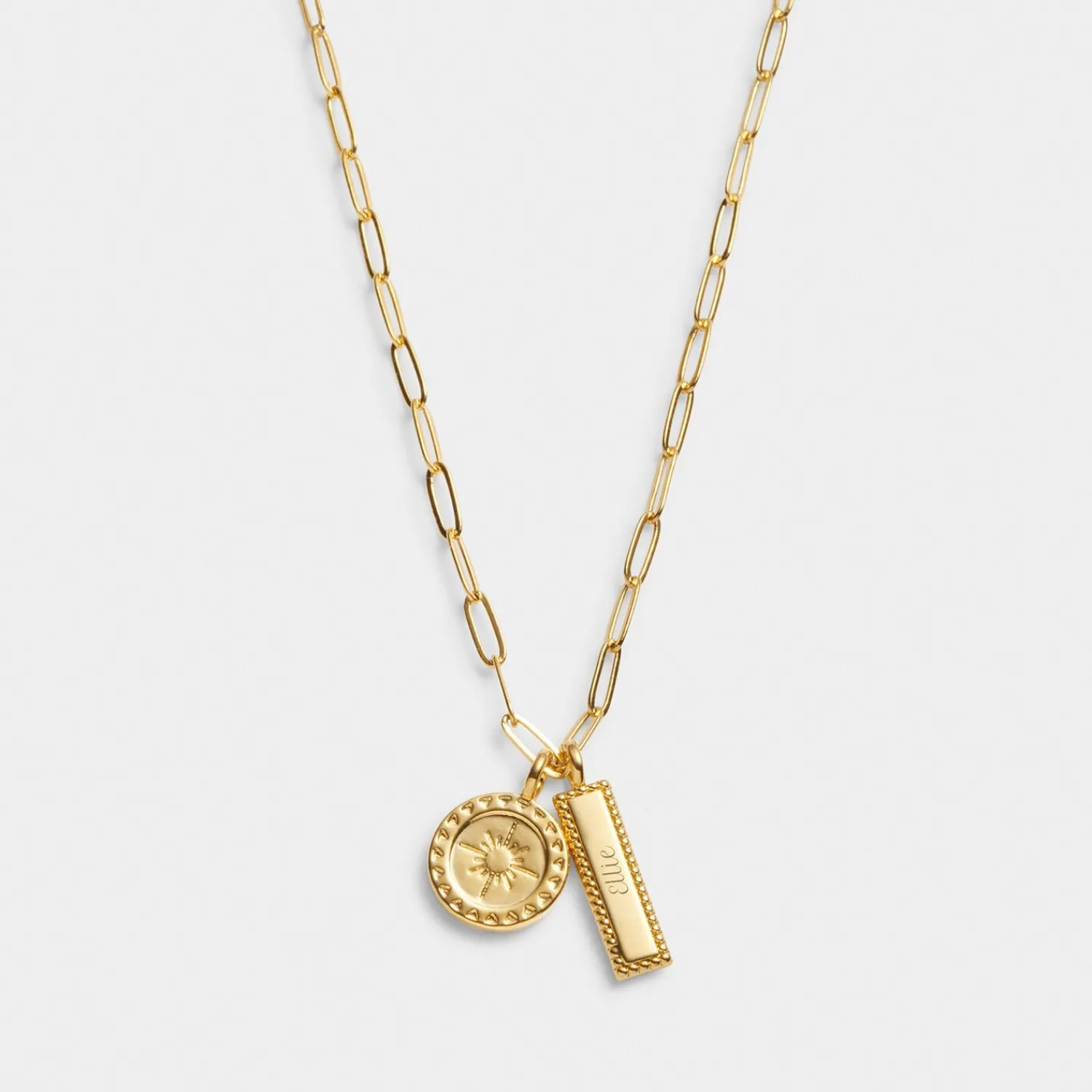 Katie Loxton ' Waterproof Gold Charm Necklace Collect Adventures Discount