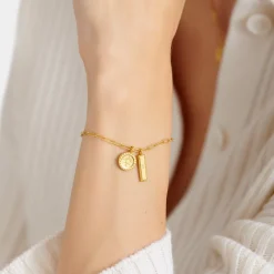Katie Loxton ' Waterproof Gold Charm Bracelet Collect Adventures Online