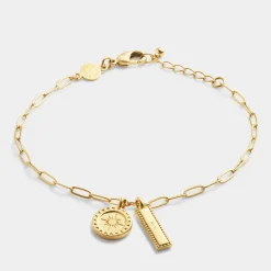 Katie Loxton ' Waterproof Gold Charm Bracelet Collect Adventures Online
